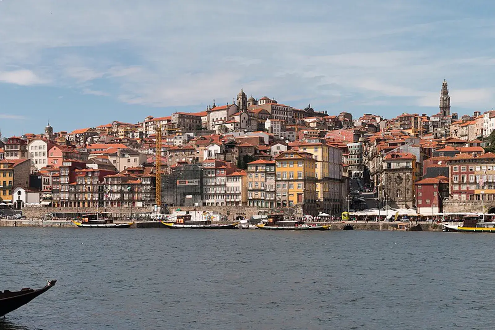 Ribeira de Oporto vista desde el río Duero